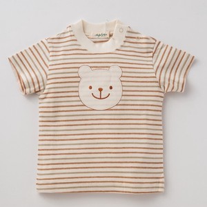 Babies Top T-Shirt Cotton Border Made in Japan