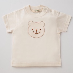 Babies Top T-Shirt Bear Organic Cotton Made in Japan