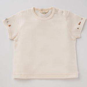 Babies Top T-Shirt Organic Cotton Embroidered Made in Japan