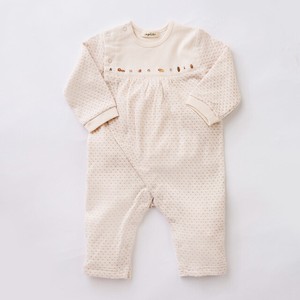 Baby Dress/Romper Organic Coverall Cotton Polka Dot Made in Japan