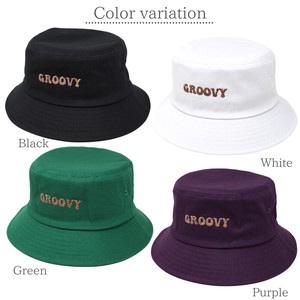 【通年　オールシーズン　帽子】バケットハット GROOVY  刺繍 レインボー WS-50455