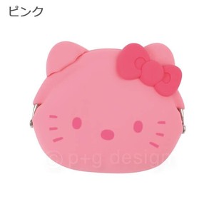 Coin Purse mimi POCHI Pink Gamaguchi Hello Kitty Silicon