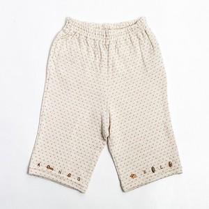 Kids' Short Pant Embroidered Organic Cotton Polka Dot 7/10 length Made in Japan