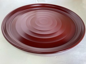 R5-69　丸盆　朱　　Round tray Vermilion