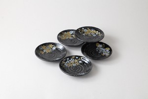 日本の四季荒彫皿揃