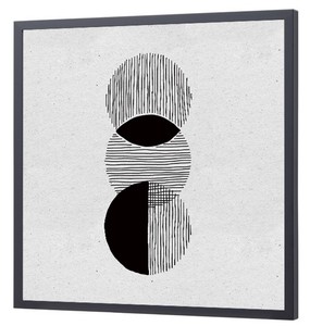 正方形ポスター【抽象画300】北欧　抽象画 アブストラクト 額縁なし