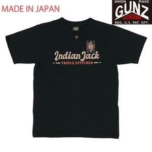 GUNZ INDIAN JACK Pt. S/S HENLEY NECK SHIRT (ヘンリーネックシャツ)