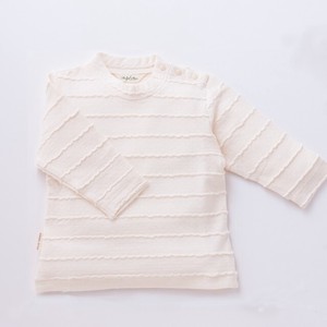 Babies Top T-Shirt Border Organic Cotton Made in Japan