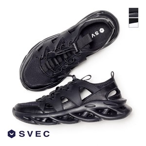 グルカスニーカー 軽量 通気性 メッシュ 靴 メンズ  SPS499-5 [ SVEC / シュベック ]