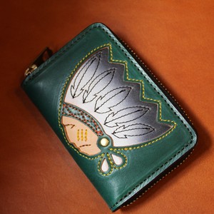 Long Wallet Mini Genuine Leather M Made in Japan