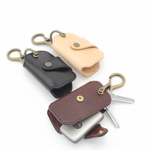 Key Case Buttons Genuine Leather 3-colors Made in Japan