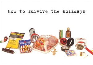 ポストカード メッセージ カルトーエン「休日を生き残る方法」