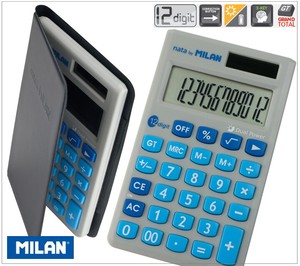 MILAN 12桁 ポケット 電卓 150512BL（スペイン・輸入・文房具）