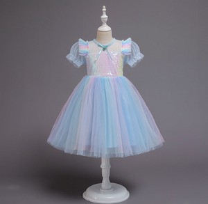 Kids' Formal Dress Rainbow Gradation One-piece Dress