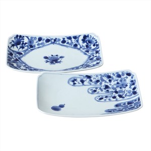 Mino ware Main Plate Gift Porcelain Cardboard Box