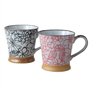 Mino ware Mug Gift Flower Pottery