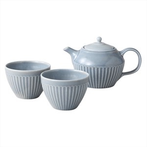 Mino ware Teapot Gift Gray Porcelain Cardboard Box