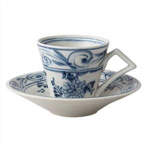 Mino ware Main Plate Gift Arabesques Pottery