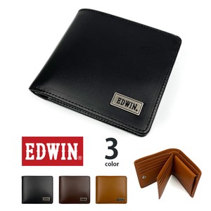 EDWIN エドウイン 財布 ボンデッド 再生皮革 メンズ 紳士 男性 学生 二つ折り 札入 0510444