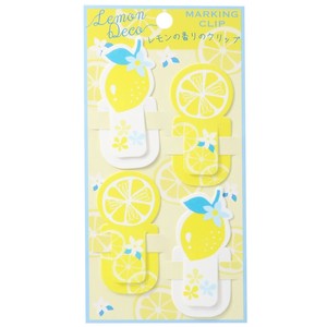 【クリップポケット】レモンデコ 香るマーキングクリップ レモンドロップ