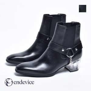 Ankle Boots Genuine Leather device Men's Clear