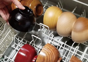 食器洗浄機対応 汁椀 摺り漆 木製 天然木 汁椀 お椀  ブラウン