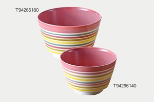 Hasami ware Donburi Bowl Porcelain Pastel L Border Made in Japan