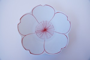 【在庫限り】花紋　桜型　8寸皿