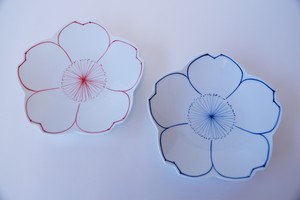 【在庫限り】花紋　桜型　6寸皿