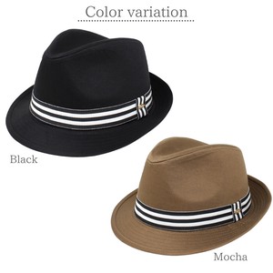 Felt Hat Stripe Cotton