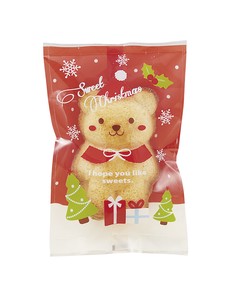 にっこりクリスマスベアーガス袋 クマ焼き菓子 個包装袋