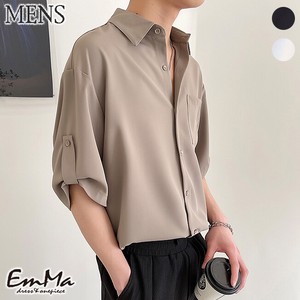 【メンズ】DE0562 シャツ 7分袖 上品 かっこいい 夏 カジュアル
