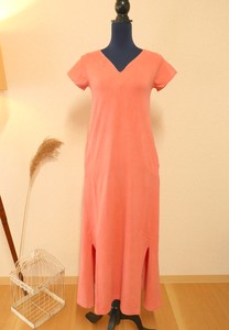 Casual Dress Plain Color Organic Cotton One-piece Dress M