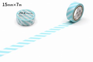 Washi Tape Blue Mint Stripe