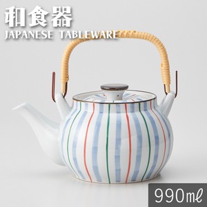 Japanese Teapot Earthenware Porcelain 6-go