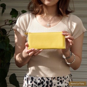 Long Wallet Gift Lightweight Genuine Leather Ladies' Made in Japan