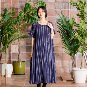 Casual Dress sliver Stripe One-piece Dress