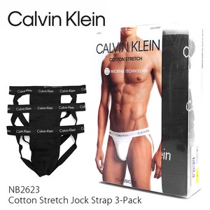 カルバン・クライン【Calvin klein】Cotton Stretch Jock Strap 3-Pack メンズ ジョックストラップパンツ