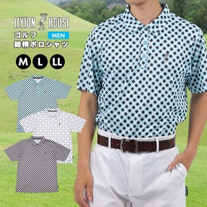 レイトンハウス メンズ ポロシャツ ウェア ゴルフ スポーツ ボタンダウン トップス LEG-101 半袖