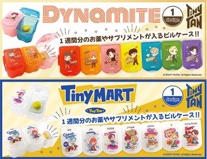 TinyTAN　ピルケース（Dynamite＆TinyMART）
