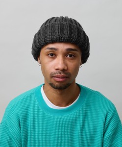 Beanie charcoal Ribbed Knit