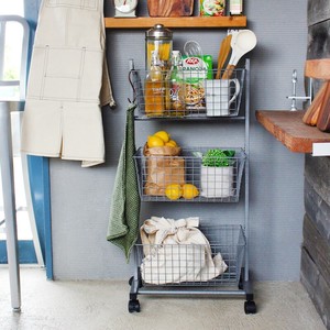 DULTON (ダルトン)  WIRE RACK WITH CASTORS H.GRAY [H20-0283HGY]