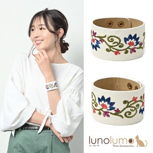 Bracelet Flower White Colorful Leather Casual Embroidered Ladies'