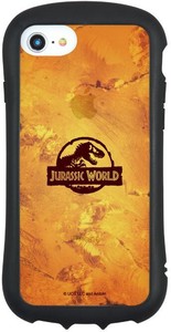 ジュラシック・ワールド iPhoneSE(第3世代/第2世代)/8/7/6s/6対応ハイブリッドクリアケース 琥珀　JW3-05A
