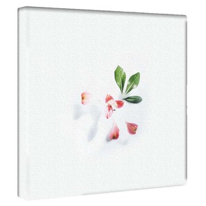 【アートデリ】花のアートパネル インテリア雑貨 ホワイト  poht-2205-13 30cm×30cm Mサイズ