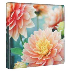 【アートデリ】花のファブリックボード インテリア雑貨 ピンク  poht-2205-20 30cm×30cm Mサイズ