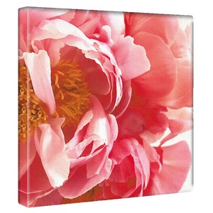 【アートデリ】花のファブリックボード インテリア雑貨 ピンク  poht-2205-22 30cm×30cm Mサイズ