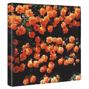 【アートデリ】花のアートパネル インテリア雑貨 オレンジ  poht-2205-23 30cm×30cm Mサイズ