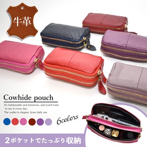 Pouch Genuine Leather Ladies' Small Case