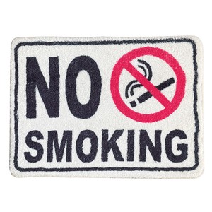 FLOOR SIGN MAT【NO SMOKING】 玄関マット アメリカン雑貨